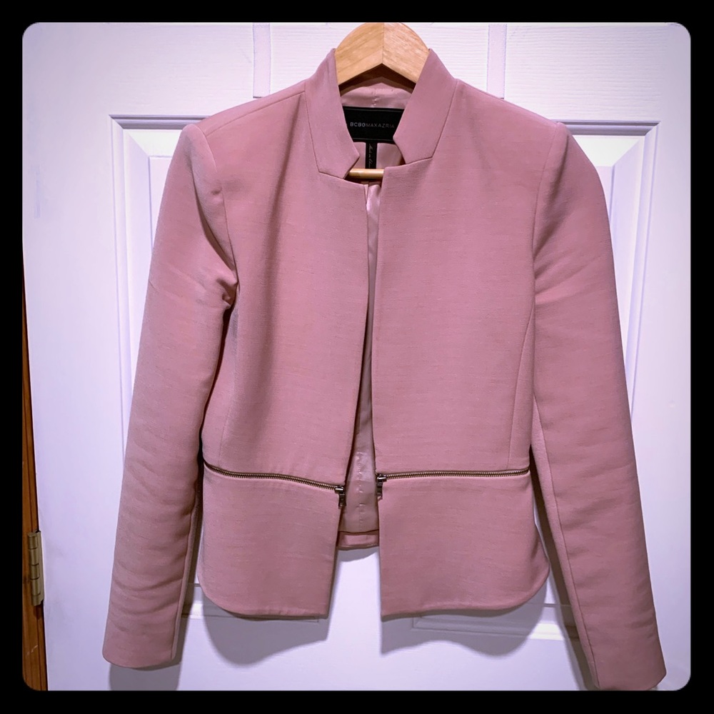 Blush pink BCBGMAXAZRIA blazer - Picture 1 of 5